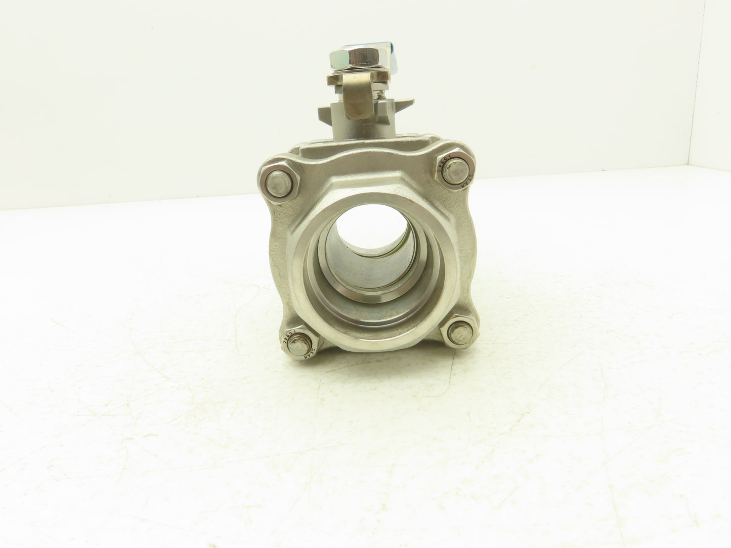 Milwaukee Valve Ball Valve 1-1/2" Socket Weld Stainless Steel CF8M 1000WOG 3-PC