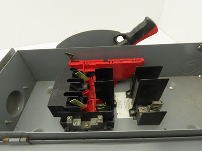 Square D H223NRB Safety Disconnect Switch 100 Amp 240 VAC 250VDC 2 Pole NEMA 3R