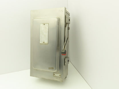Square D H323-NDS Safety Disconnect Switch 100 Amp 240V 3Pole Stainless 3R Fused