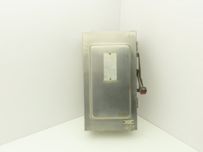 Square D H323-NDS Safety Disconnect Switch 100 Amp 240V 3Pole Stainless 3R Fused