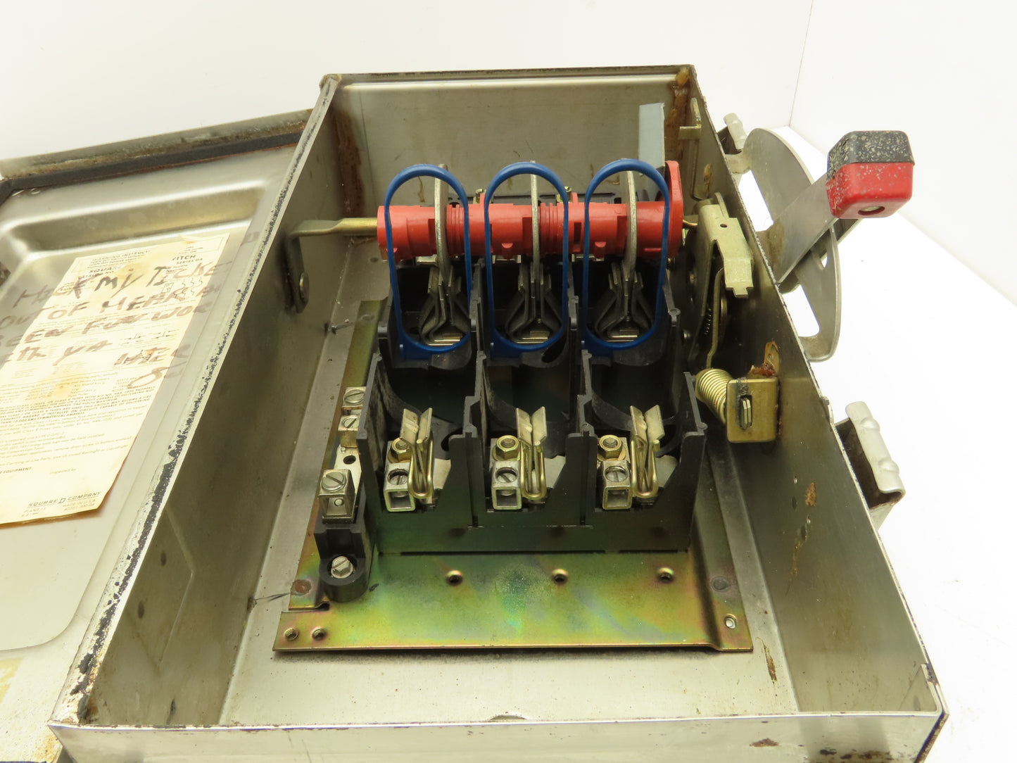 Square D H323-NDS Safety Disconnect Switch 100 Amp 240V 3Pole Stainless 3R Fused