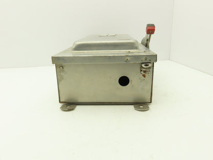 Square D H323-NDS Safety Disconnect Switch 100 Amp 240V 3Pole Stainless 3R Fused