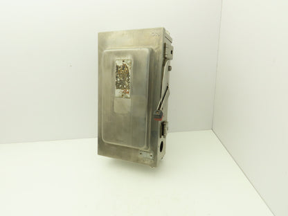 Square D H323-NDS Safety Disconnect Switch 100 Amp 240V 3Pole Stainless 3R Fused