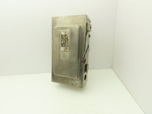 Square D H323-NDS Safety Disconnect Switch 100 Amp 240V 3Pole Stainless 3R Fused