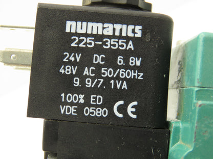 Numatics 134BB5004T12B61 Pneumatic Solenoid Valve 14.5-232 PSIG 24VDC
