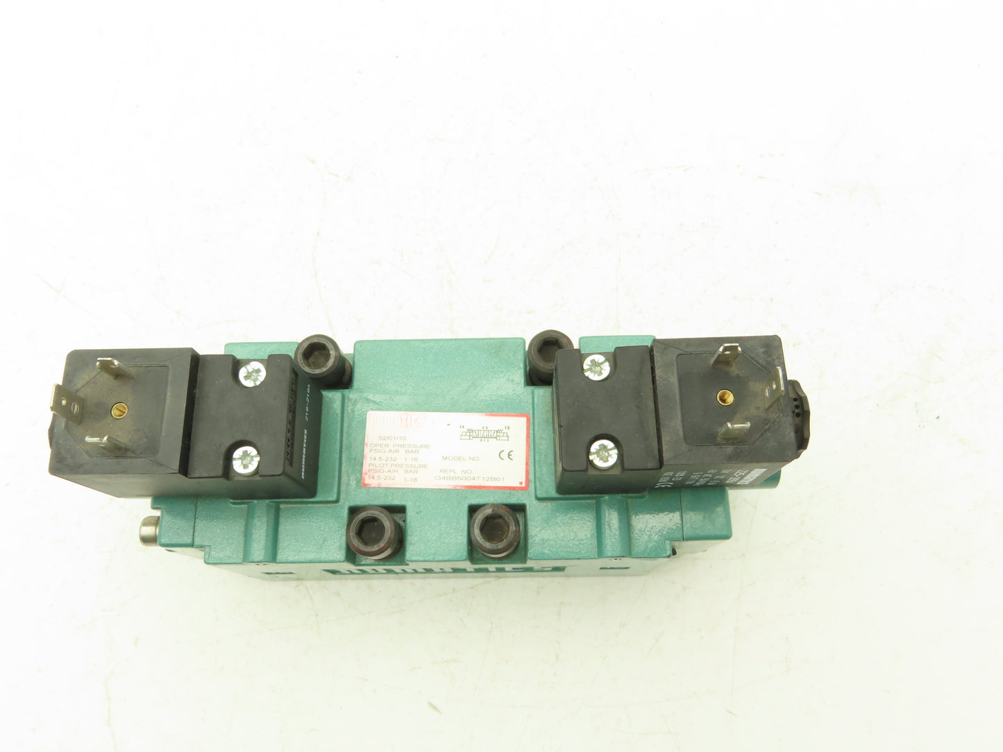 Numatics 134BB5004T12B61 Pneumatic Solenoid Valve 14.5-232 PSIG 24VDC