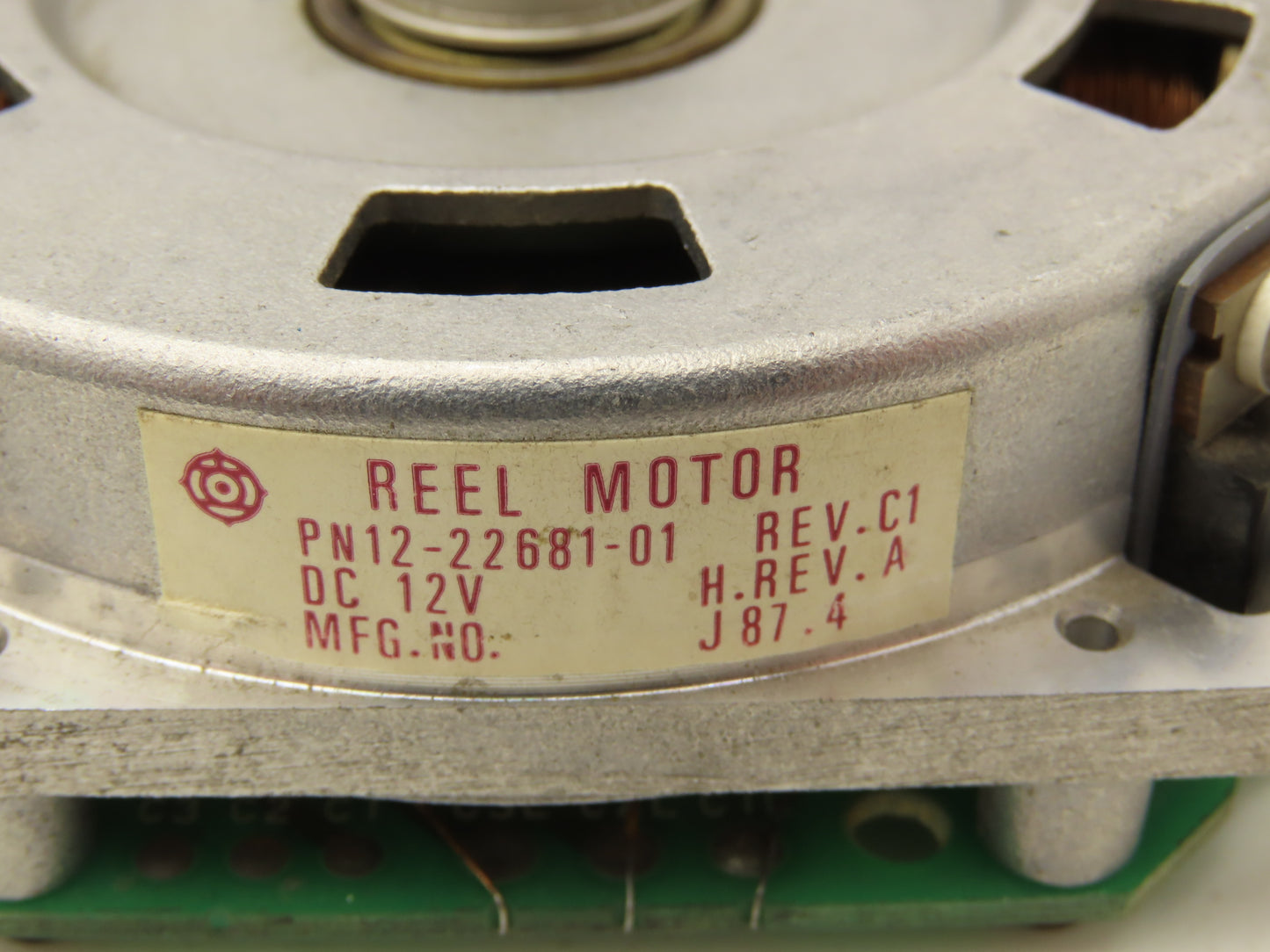 12-22681 Reel Stepper Motor 12V DC Rev C1 Lot of 2