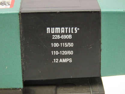 Numatics 153SS632K000030 Pneumatic Solenoid Valve 120VAC 50/60Hz Max 150 PSIG