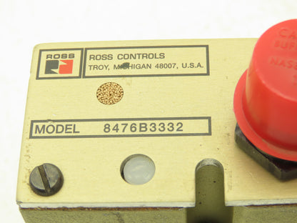 Ross Controls 8476B3332 Solenoid Valve 115VAC 60Hz 2-10 Bar