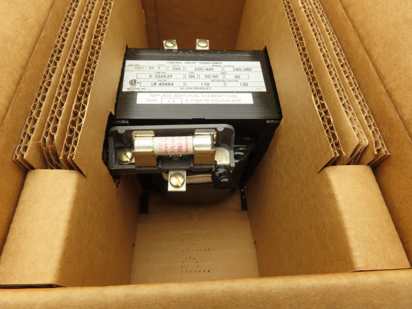 Allen Bradley 1497-N8 Control Transformer Ser A Pri 240/480V Sec 120V 0.250 KVA