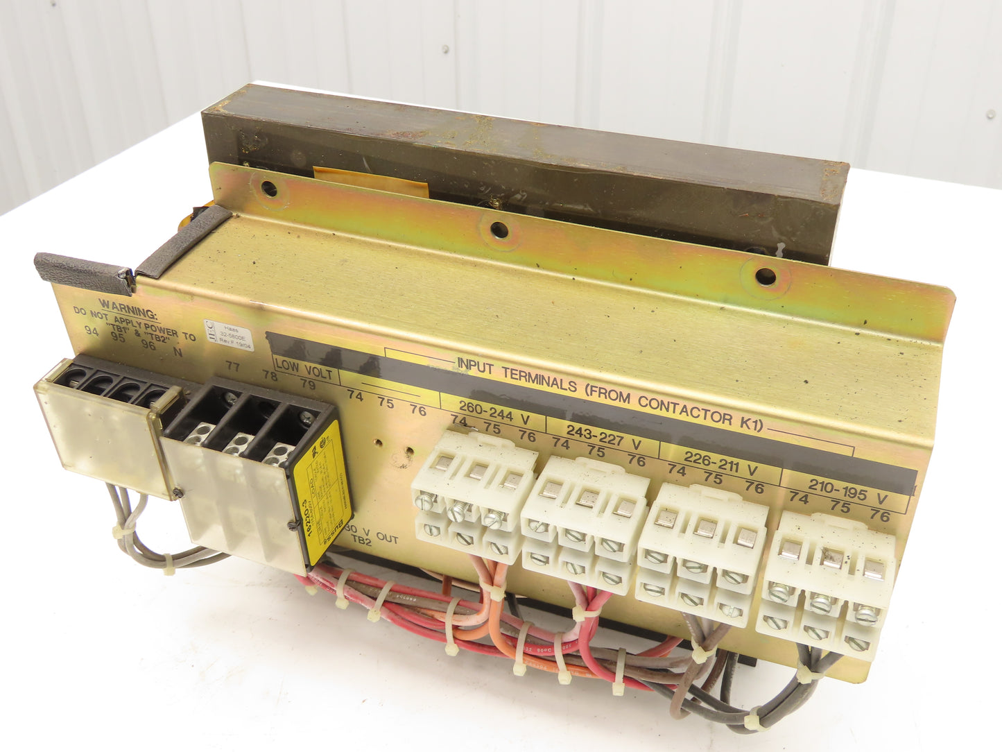 Haas Automation 32-5800E Transformer CNC Power Supply HV260/195V LV115/230V 1Ph