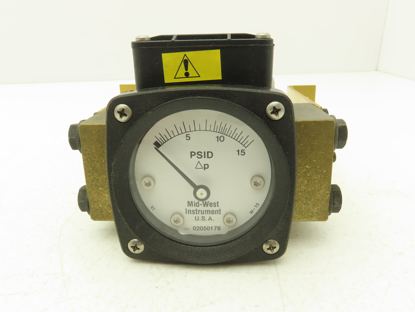 Midwest Instrument 141BA-00-W Diaphragm Type Differential Pressure Gauge Brass
