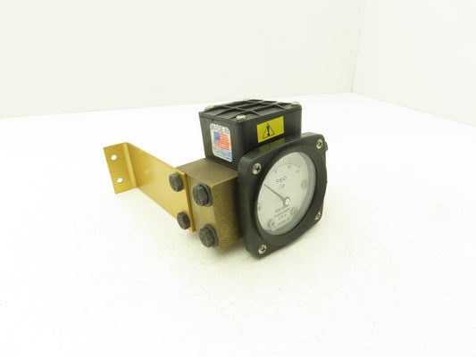 Midwest Instrument 141BA-00-W Diaphragm Type Differential Pressure Gauge Brass