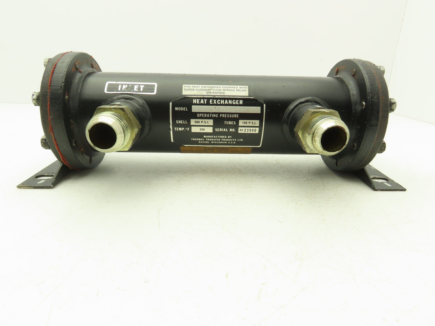 Thermal Transfer EKS-712-80876 Oil Cooler Shell & Tube Heat Exchanger 2-Pass