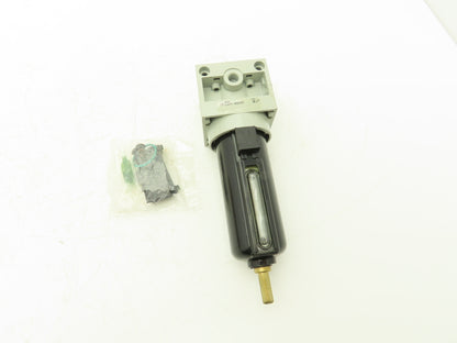 Numatics F22A-02AM Pneumatic Air Filter 40 Micron Sight Glass 200PSI Max 1/4"NPT
