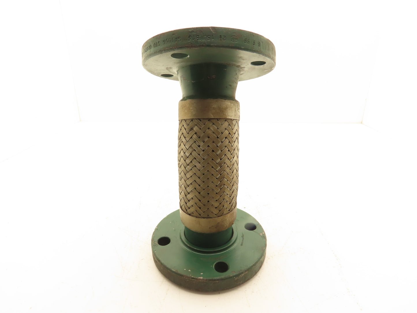 2.5"x 12" Steel Flanged Stainless Braided Flex Hose Pipe Expansion Joint 4-Bolt