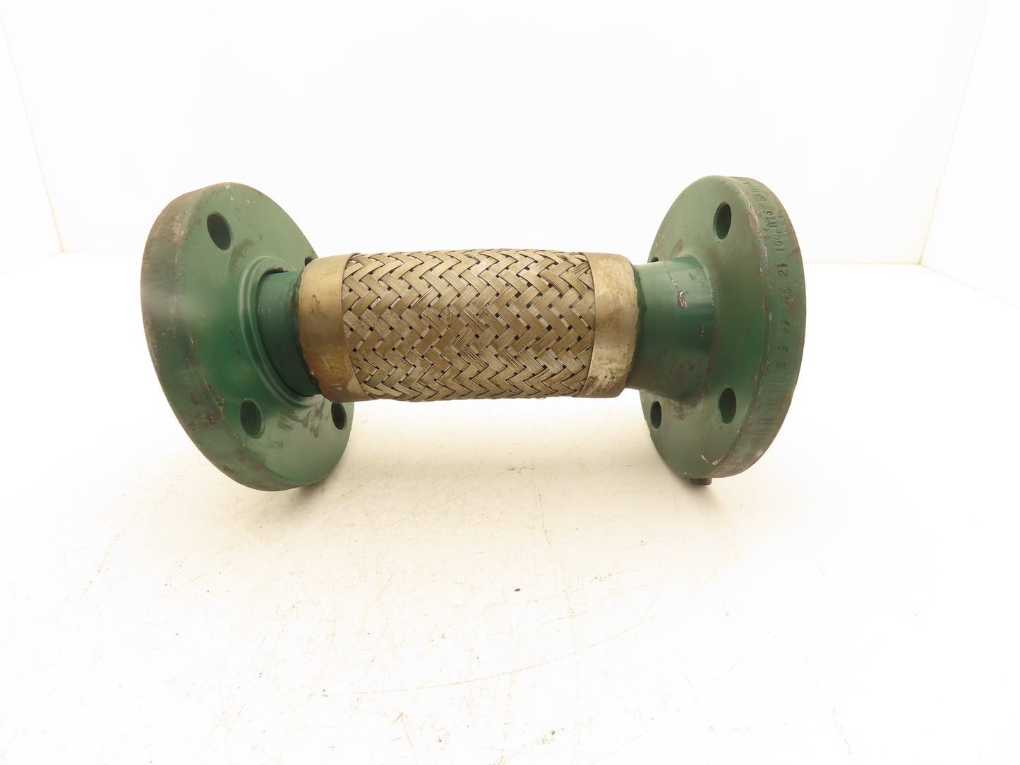 2.5"x 12" Steel Flanged Stainless Braided Flex Hose Pipe Expansion Joint 4-Bolt