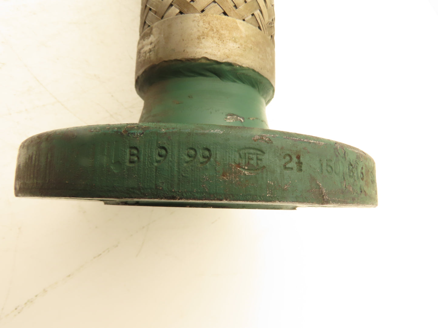 2.5"x 12" Steel Flanged Stainless Braided Flex Hose Pipe Expansion Joint 4-Bolt