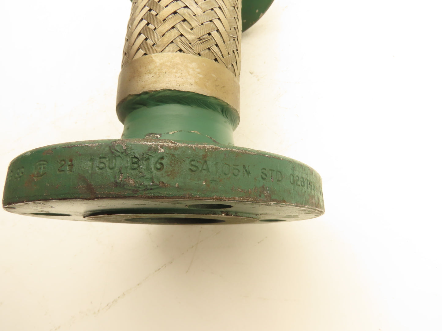 2.5"x 12" Steel Flanged Stainless Braided Flex Hose Pipe Expansion Joint 4-Bolt