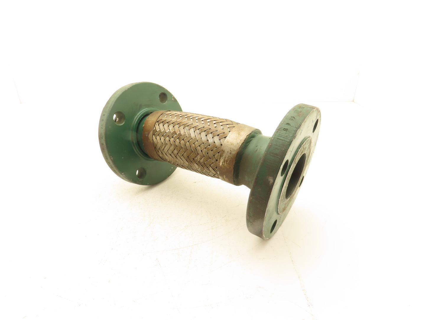 2.5"x 12" Steel Flanged Stainless Braided Flex Hose Pipe Expansion Joint 4-Bolt