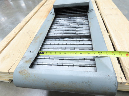 Hennig 8' 6" Chip Conveyor 16"W x 64" Infeed 19"H Discharge 230/460V 3PH