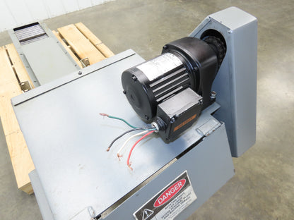 Hennig 8' 6" Chip Conveyor 16"W x 64" Infeed 19"H Discharge 230/460V 3PH