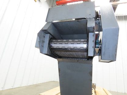 Hennig 8' 6" Chip Conveyor 16"W x 64" Infeed 19"H Discharge 230/460V 3PH