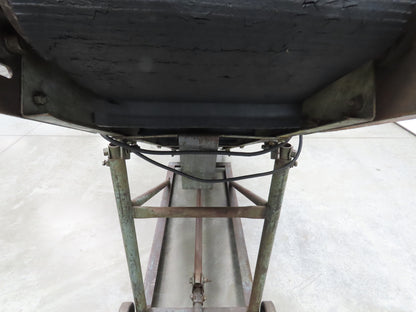 Speedways 84"L Adj Incline Portable Parts Conveyor 12" Cleated Belt 115/230V 1PH