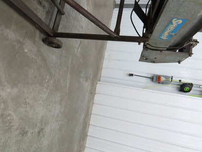 Speedways 84"L Adj Incline Portable Parts Conveyor 12" Cleated Belt 115/230V 1PH