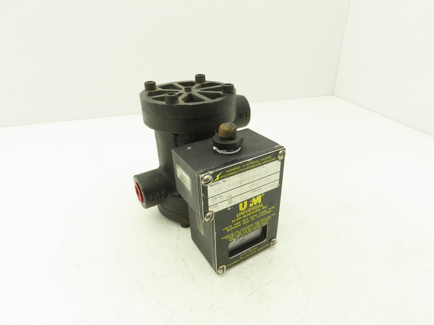 UFM LP-CBMSF5GM-4L-32V1.0-M3WR-PC4M-C-1D Flow Meter 1/2" NPT 0-5GPM