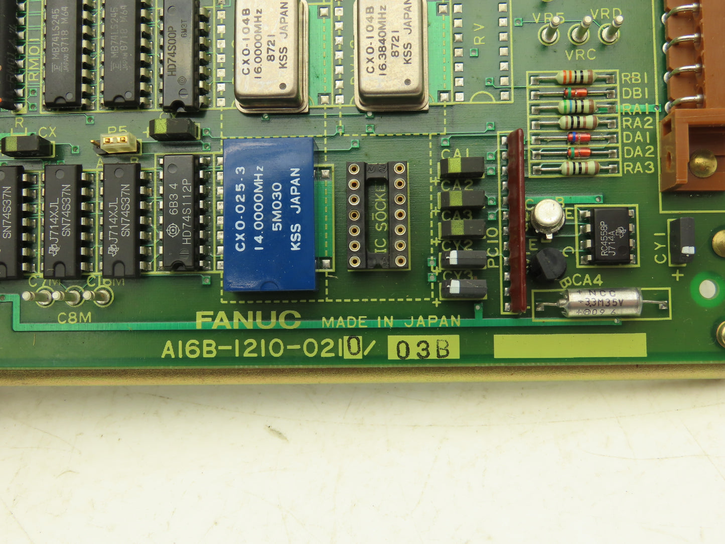 Fanuc A16B-1210-0210/03B Printed Circuit Control Board Ram Interface PCB