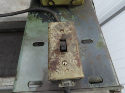 84"L Adj Incline Portable Parts Conveyor 10" Cleated Belt 115/230V 1PH 70FPM