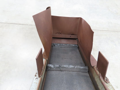 84"L Adj Incline Portable Parts Conveyor 10" Cleated Belt 115/230V 1PH 70FPM