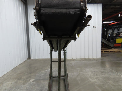 84"L Adj Incline Portable Parts Conveyor 10" Cleated Belt 115/230V 1PH 70FPM