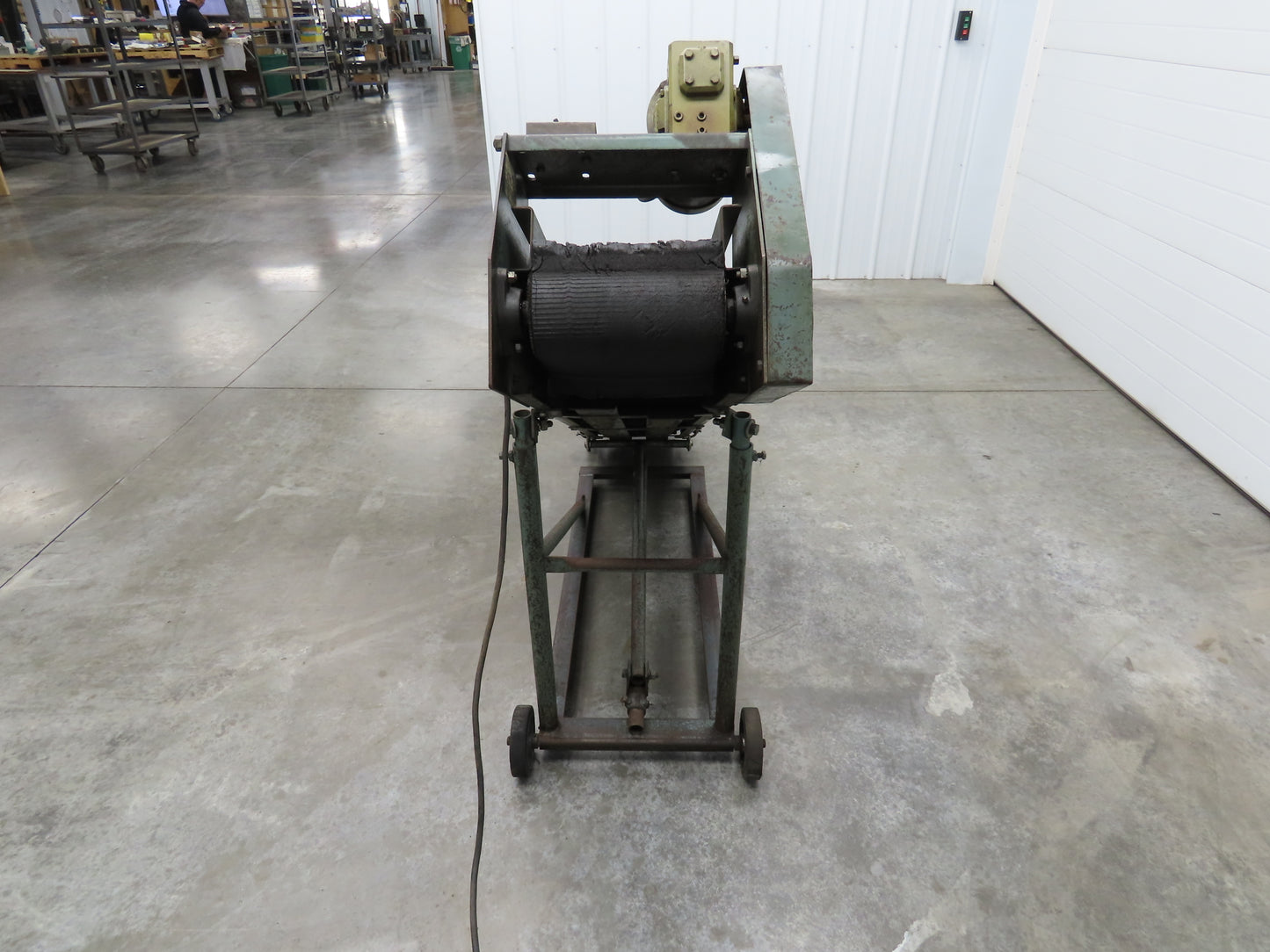 84"L Adj Incline Portable Parts Conveyor 10" Cleated Belt 115/230V 1PH 70FPM