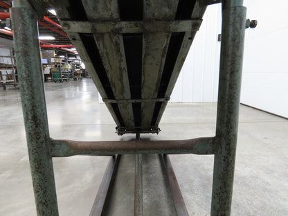 84"L Adj Incline Portable Parts Conveyor 10" Cleated Belt 115/230V 1PH 70FPM