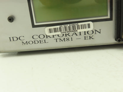 IDC TM81-EK Press Load Monitor Control Panel 120VAC