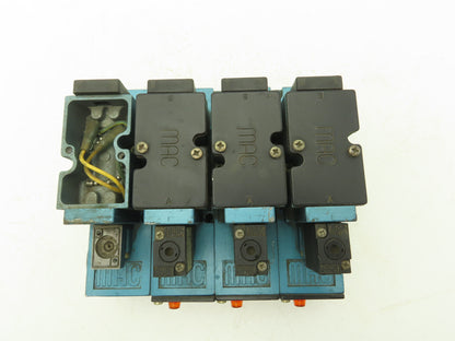MAC 82A-AA-CKB-TM-DFFP-1DA 4 Station Solenoid Valve Assy Missing 1 Solenoid 24V