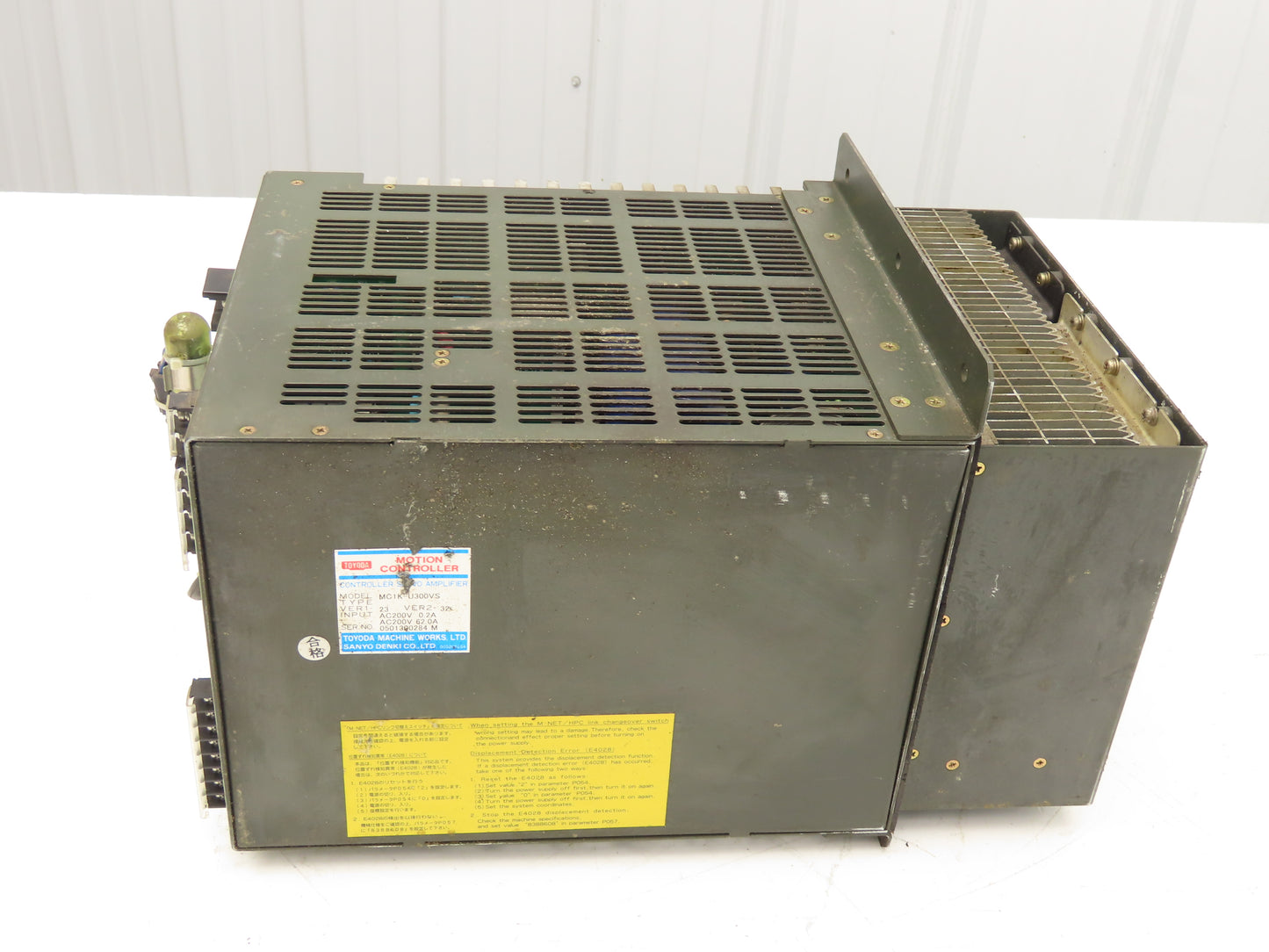 Toyoda MC1K-U300VS Servo Amplifier Motion Controller 200VAC Sanyo Denki