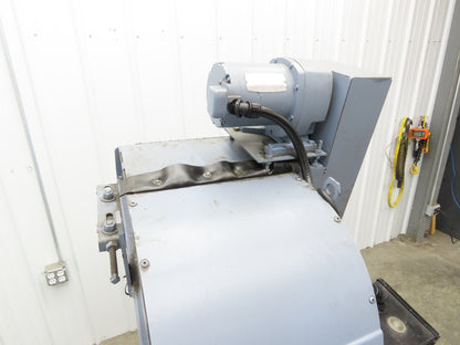 Turbo Chip Conveyor 16"W x 60" Infeed 40-43"H 230/460V 3PH Variable Speed 8'L