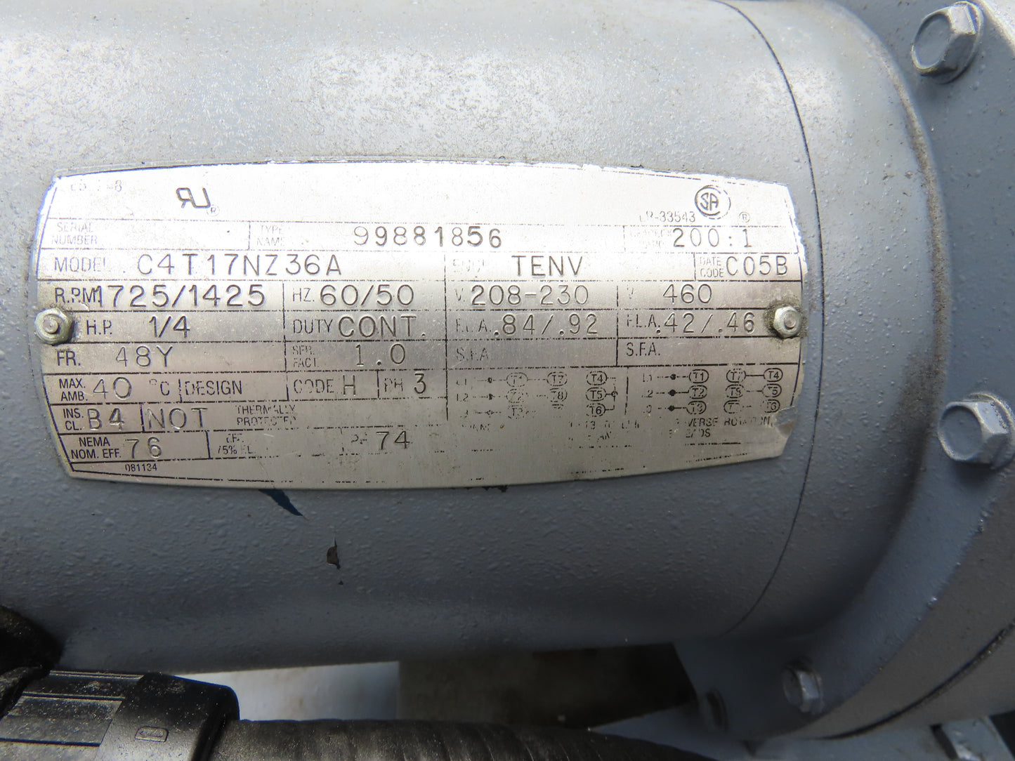 Turbo Chip Conveyor 16"W x 60" Infeed 40-43"H 230/460V 3PH Variable Speed 8'L