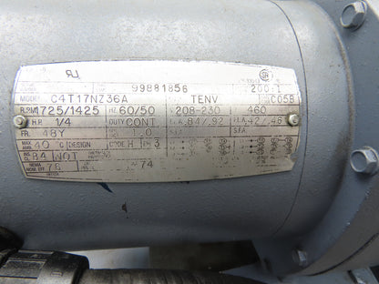 Turbo Chip Conveyor 16"W x 60" Infeed 40-43"H 230/460V 3PH Variable Speed 8'L