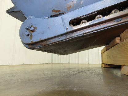 Turbo Chip Conveyor 16"W x 60" Infeed 40-43"H 230/460V 3PH Variable Speed 8'L