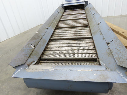 Turbo Chip Conveyor 16"W x 60" Infeed 40-43"H 230/460V 3PH Variable Speed 8'L
