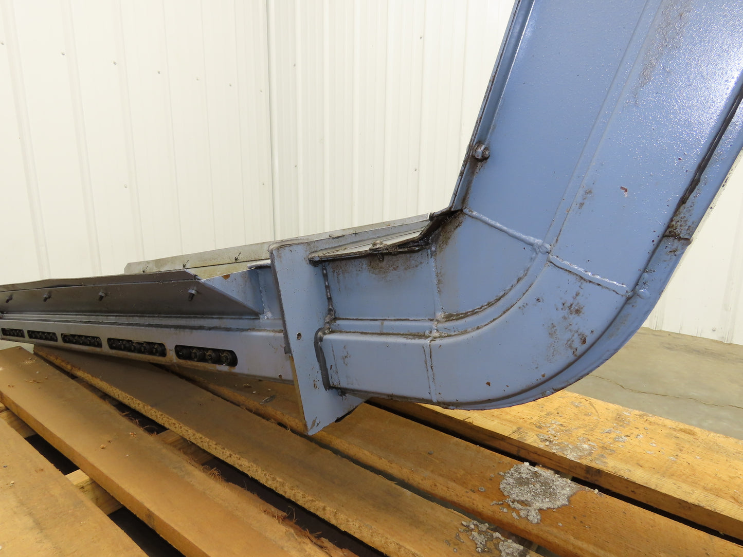 Turbo Chip Conveyor 16"W x 60" Infeed 40-43"H 230/460V 3PH Variable Speed 8'L