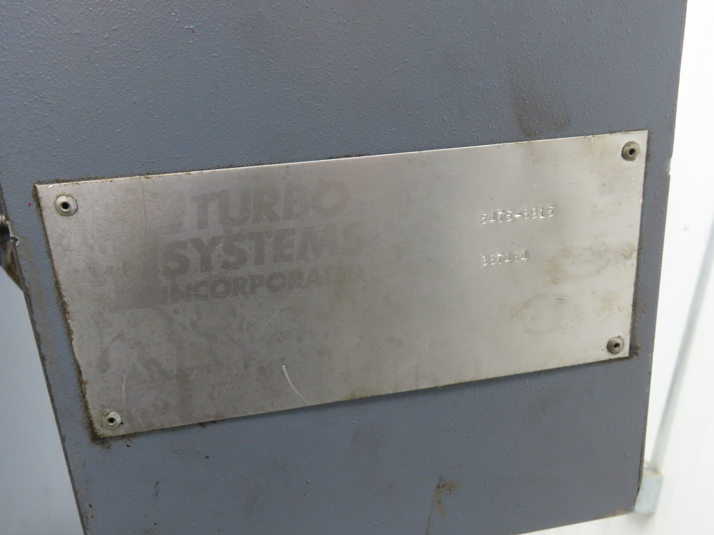 Turbo Chip Conveyor 16"W x 60" Infeed 40-43"H 230/460V 3PH Variable Speed 8'L