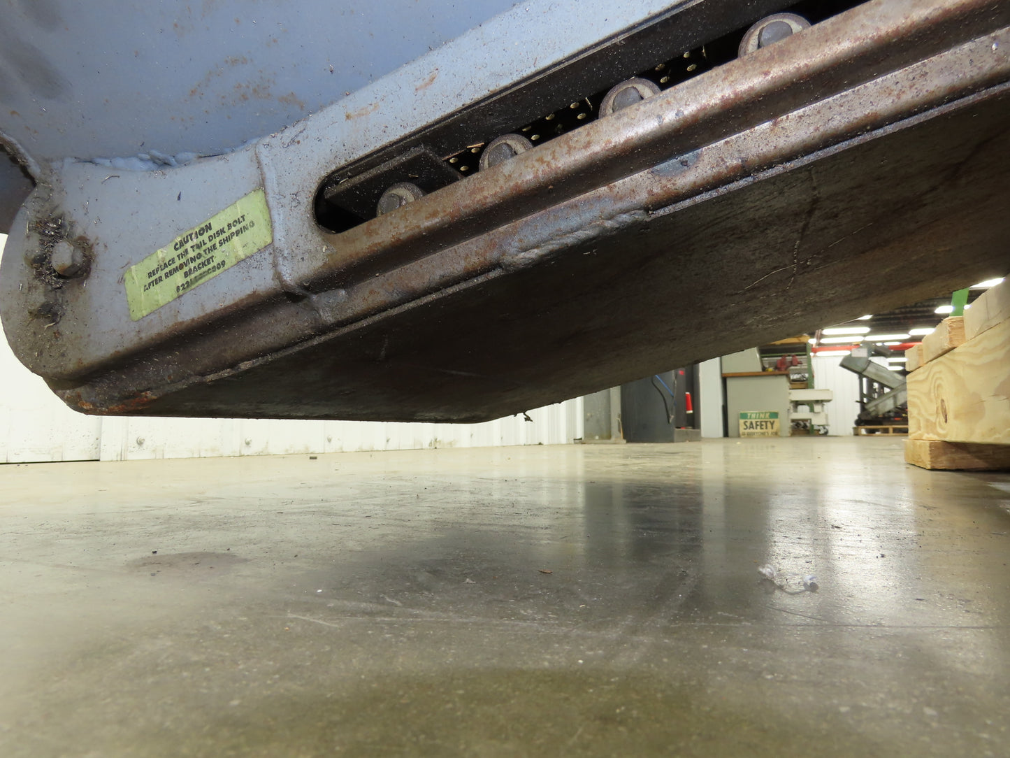 Turbo Chip Conveyor 16"W x 60" Infeed 40-43" Discharge Height  *No Drive*