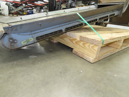 Turbo Chip Conveyor 16"W x 60" Infeed 40-43" Discharge Height  *No Drive*
