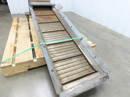 Turbo Chip Conveyor 16"W x 60" Infeed 40-43" Discharge Height  *No Drive*