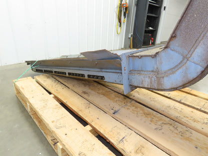 Turbo Chip Conveyor 16"W x 60" Infeed 40-43" Discharge Height  *No Drive*